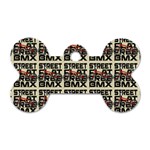 Bmx And Street Style - Urban Cycling Culture Dog Tag Bone (Two Sides) Back