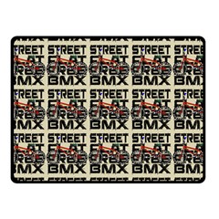 Bmx And Street Style - Urban Cycling Culture Fleece Blanket (small) by DinzDas