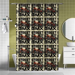 Bmx And Street Style - Urban Cycling Culture Shower Curtain 48  X 72  (small)  by DinzDas