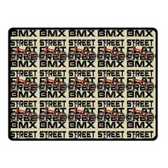 Bmx And Street Style - Urban Cycling Culture Double Sided Fleece Blanket (small)  by DinzDas