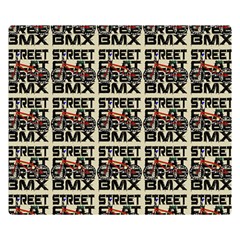 Bmx And Street Style - Urban Cycling Culture Double Sided Flano Blanket (small)  by DinzDas