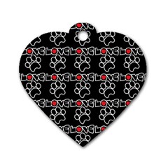 Pet Love - Dogs, Cats And All Pets Lover Dog Tag Heart (two Sides) by DinzDas