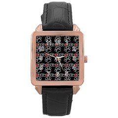 Pet Love - Dogs, Cats And All Pets Lover Rose Gold Leather Watch  by DinzDas