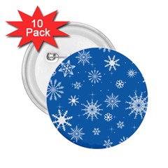 Winter Time And Snow Chaos 2 25  Buttons (10 Pack)  by DinzDas