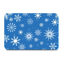 Winter Time And Snow Chaos Plate Mats by DinzDas