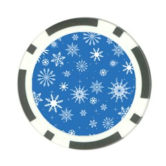 Winter Time And Snow Chaos Poker Chip Card Guard by DinzDas