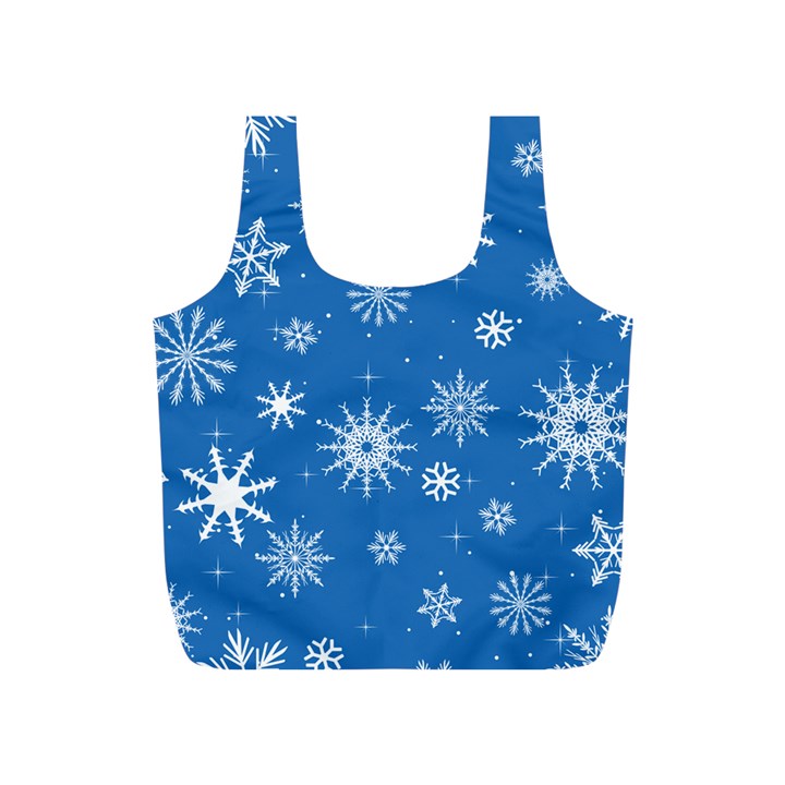 Winter Time And Snow Chaos Full Print Recycle Bag (S)