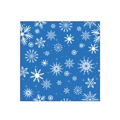 Winter Time And Snow Chaos Satin Bandana Scarf by DinzDas