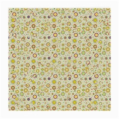 Abstract Flowers And Circle Medium Glasses Cloth (2 Sides) by DinzDas