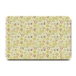 Abstract Flowers And Circle Small Doormat  24 x16  Door Mat