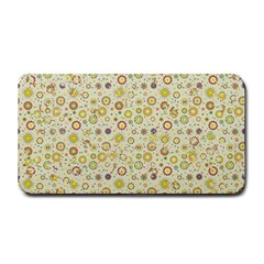 Abstract Flowers And Circle Medium Bar Mats by DinzDas