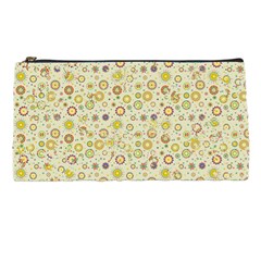 Abstract Flowers And Circle Pencil Case by DinzDas