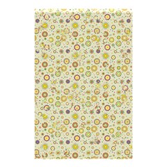 Abstract Flowers And Circle Shower Curtain 48  X 72  (small)  by DinzDas