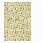 Abstract Flowers And Circle Small Garden Flag (Two Sides) Front