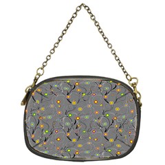 Abstract Flowers And Circle Chain Purse (one Side) by DinzDas