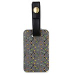 Abstract Flowers And Circle Luggage Tag (one side) Front