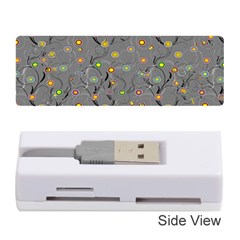 Abstract Flowers And Circle Memory Card Reader (stick) by DinzDas