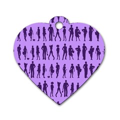 Normal People And Business People - Citizens Dog Tag Heart (one Side) by DinzDas