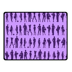 Normal People And Business People - Citizens Double Sided Fleece Blanket (small)  by DinzDas