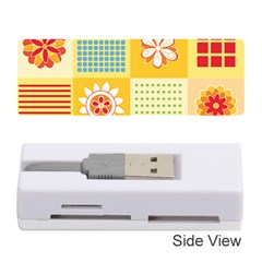 Abstract Flowers And Circle Memory Card Reader (stick) by DinzDas