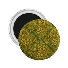 Abstract Flowers And Circle 2 25  Magnets by DinzDas