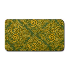 Abstract Flowers And Circle Medium Bar Mats by DinzDas