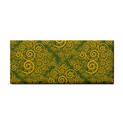 Abstract Flowers And Circle Hand Towel by DinzDas