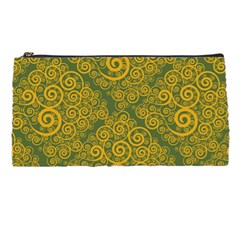 Abstract Flowers And Circle Pencil Case by DinzDas