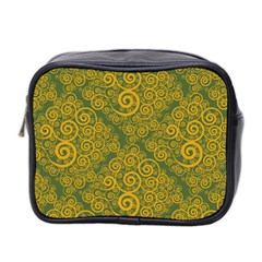 Abstract Flowers And Circle Mini Toiletries Bag (two Sides)