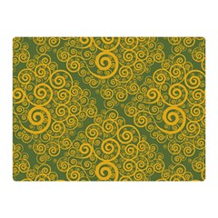 Abstract Flowers And Circle Double Sided Flano Blanket (mini)  by DinzDas