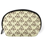 Abstract Flowers And Circle Accessory Pouch (Large) Back