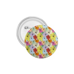 Abstract Flowers And Circle 1 75  Buttons by DinzDas