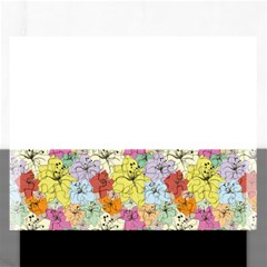 Abstract Flowers And Circle Rectangular Jigsaw Puzzl by DinzDas