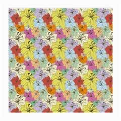 Abstract Flowers And Circle Medium Glasses Cloth by DinzDas