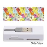 Abstract Flowers And Circle Memory Card Reader (Stick) Front