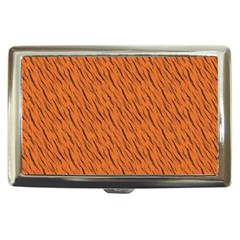 Animal Skin - Lion And Orange Skinnes Animals - Savannah And Africa Cigarette Money Case by DinzDas