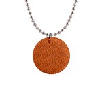 Animal Skin - Lion And Orange Skinnes Animals - Savannah And Africa 1  Button Necklace Front