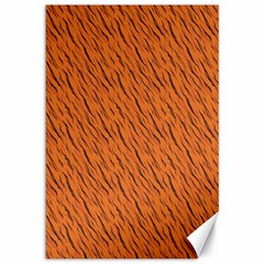 Animal Skin - Lion And Orange Skinnes Animals - Savannah And Africa Canvas 12  X 18  by DinzDas