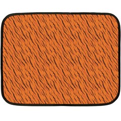 Animal Skin - Lion And Orange Skinnes Animals - Savannah And Africa Fleece Blanket (mini) by DinzDas