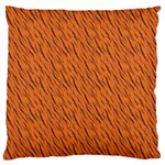 Animal Skin - Lion And Orange Skinnes Animals - Savannah And Africa Large Cushion Case (One Side) Front