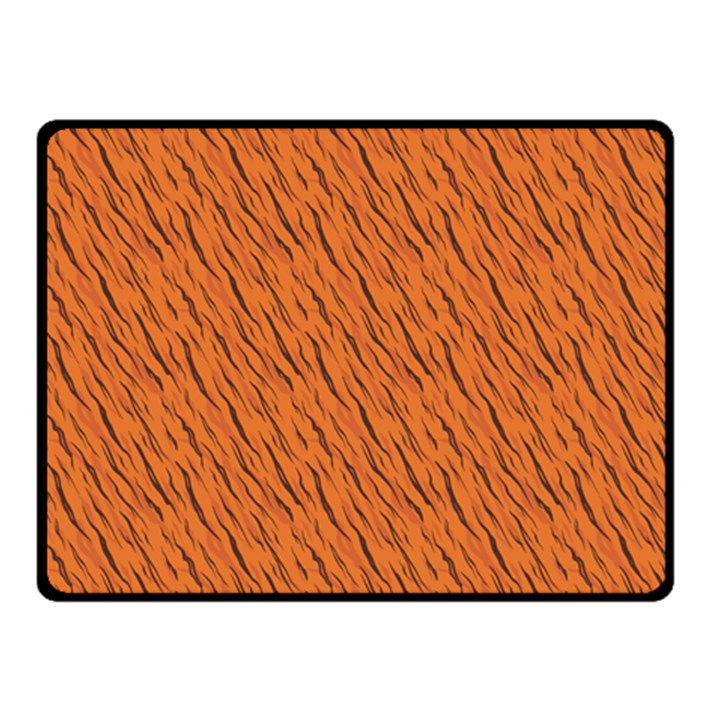 Animal Skin - Lion And Orange Skinnes Animals - Savannah And Africa Double Sided Fleece Blanket (Small) 