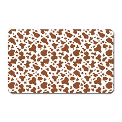 Animal Skin - Brown Cows Are Funny And Brown And White Magnet (rectangular) by DinzDas