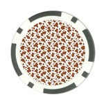 Animal Skin - Brown Cows Are Funny And Brown And White Poker Chip Card Guard Front