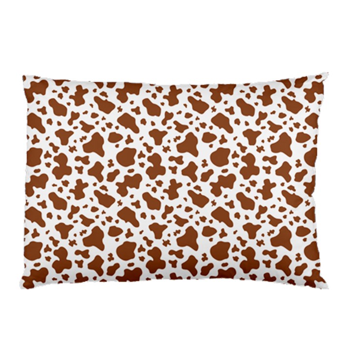 Animal Skin - Brown Cows Are Funny And Brown And White Pillow Case (Two Sides)