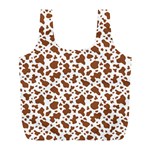 Animal Skin - Brown Cows Are Funny And Brown And White Full Print Recycle Bag (L) Front