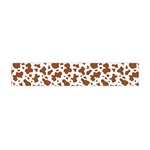 Animal Skin - Brown Cows Are Funny And Brown And White Flano Scarf (Mini) Front