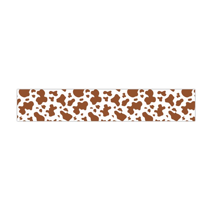 Animal Skin - Brown Cows Are Funny And Brown And White Flano Scarf (Mini)