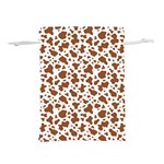 Animal Skin - Brown Cows Are Funny And Brown And White Lightweight Drawstring Pouch (M) Front