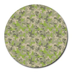 Camouflage Urban Style And Jungle Elite Fashion Round Mousepads by DinzDas