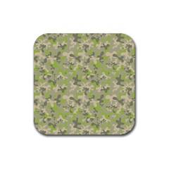 Camouflage Urban Style And Jungle Elite Fashion Rubber Coaster (square)  by DinzDas